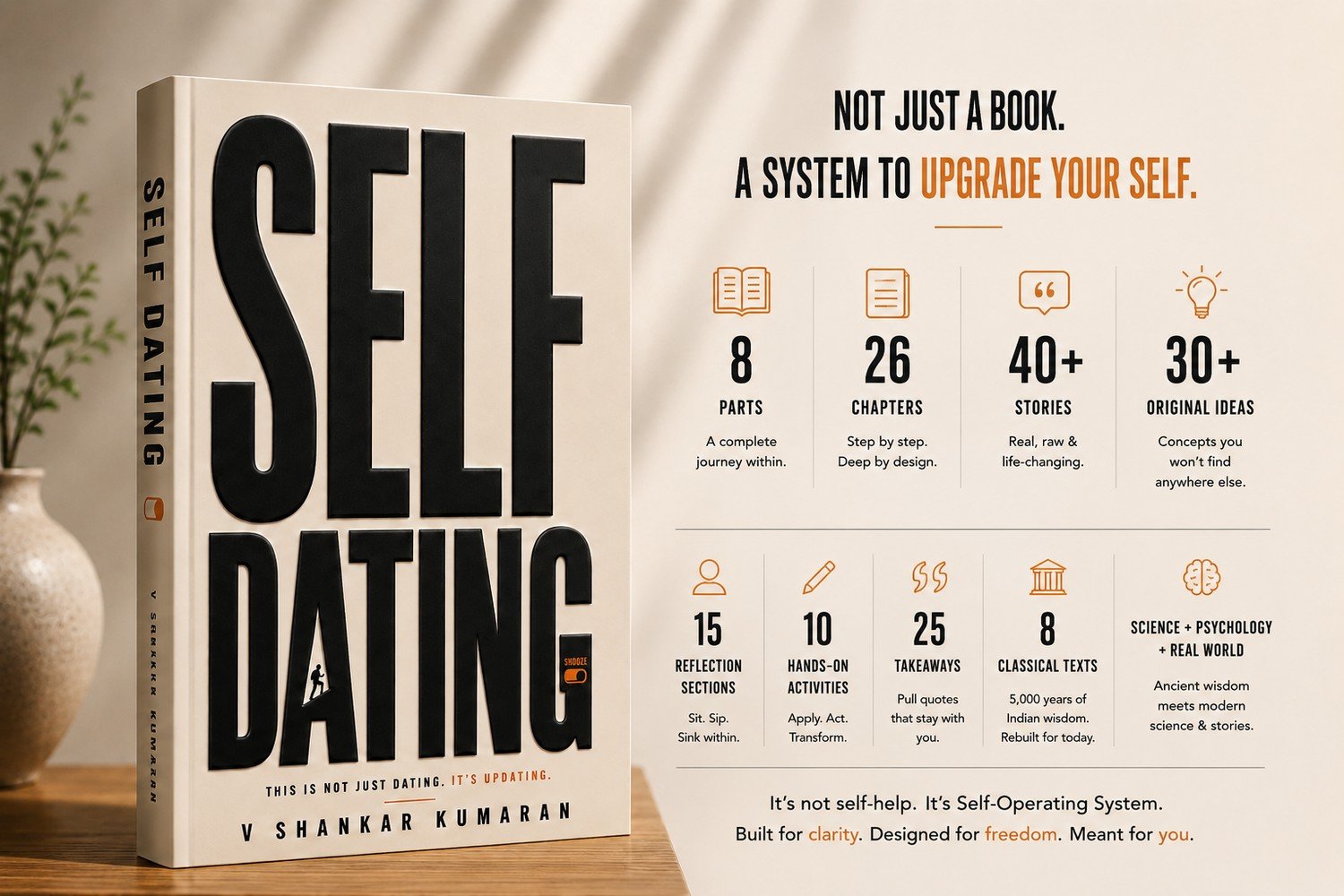 Not just a book. A system to upgrade your self.
